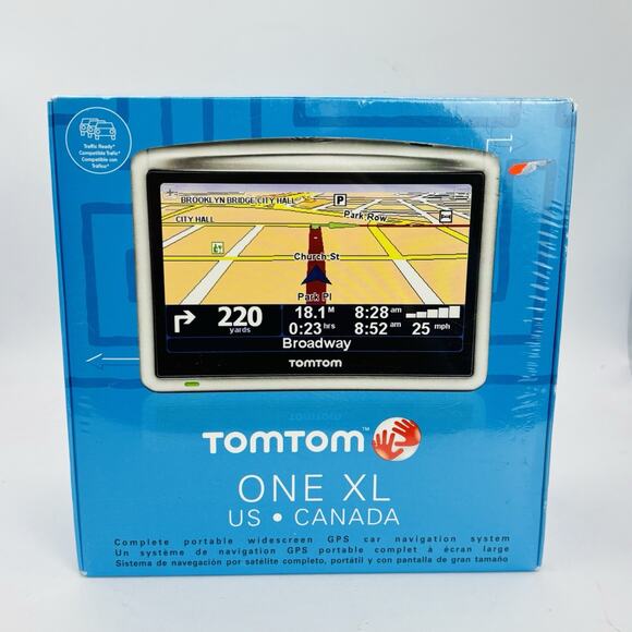 TomTom One XL US Canada Portable GPS Widescreen Navigation System New! Sealed! - Picture 1 of 6